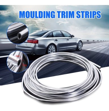 MOLDURA AUTO PROTECTORA PUERTAS CAPOT EMBUTIDA 15M CROMADO - 4