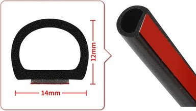 GOMAS AISLAMIENTO RYC SONIDO Y ABSORCIÓN D CHOQUE MOLDURA PUERTA - 2