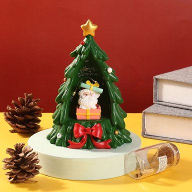 LAMPARA NAVIDEÑA PINO ARBOL DE NAVIDAD LUZ SANTA REGALO - 6