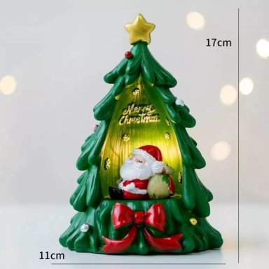 LAMPARA NAVIDEÑA PINO ARBOL DE NAVIDAD LUZ SANTA REGALO - 7
