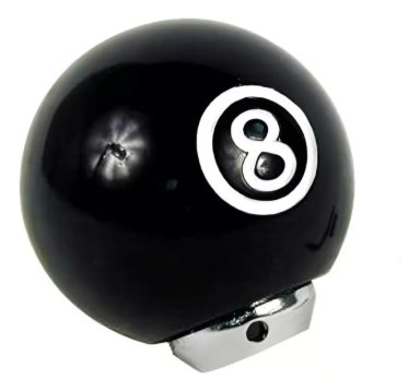 POMO PALANCA DE CAMBIO BOLA 8 BILLAR AUTO TUNNING UNIVERSAL - 3