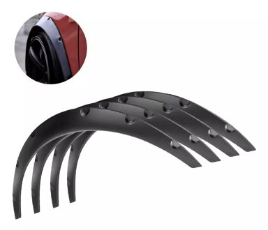 FENDER FLARES TAPABARRO NEGRO AUTO UNIVERSAL TUNING /R&C - 1