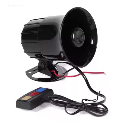 BOCINA POLICIAL SIRENA 3 TONOS AUTO MOTO 12V UNIVERSAL /RYC - 1