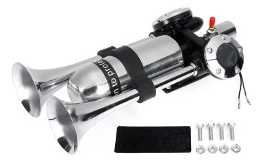 BOCINA DE AIRE BLAZER ELÉCTRICA DOBLE TROMPETA 12-24V POTENT - 1