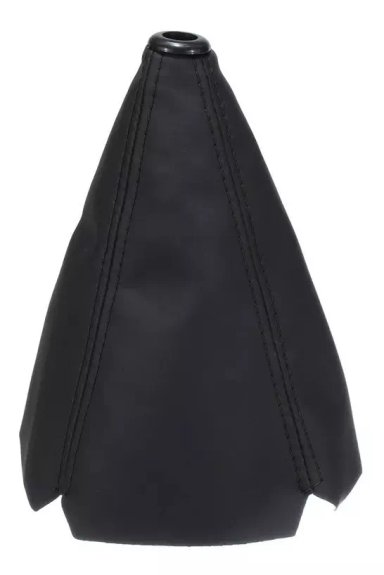 FUNDA CUBRE PALANCA DE CAMBIOS ECO CUERO NEGRO AUTO UNIVERSA - 1