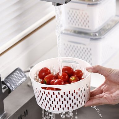 X3 TUPPER HERMÉTICO ALIMENTOS FRESCOS CON CESTA DE DRENAJE - 9