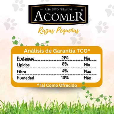 ALIMENTO SECO PERROS ADULTO ACOMER RAZA PEQUEÑA SABOR CARNE 10 KG - 3