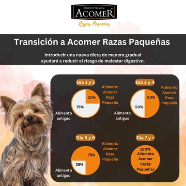 ALIMENTO SECO PERROS ADULTO ACOMER RAZA PEQUEÑA SABOR CARNE 10 KG - 5