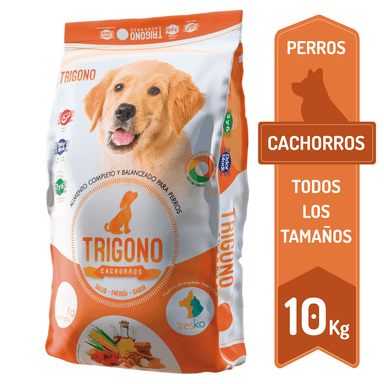 ALIMENTO SECO PERROS CACHORRO TRIGONO SABOR CARNE 10 KG - 1
