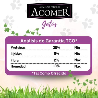 ALIMENTO SECO GATOS ADULTO ACOMER 10 KG - 3