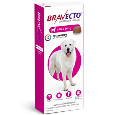 BRAVECTO PULGA GARRAPATAS 3M PERROS 40-56 KG - 1