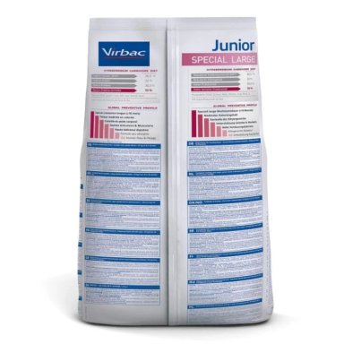 ALIMENTO SECO PERROS CACHORRO JUNIOR VIRBAC RAZA GRANDE 12 KG HPM DOG SPECIAL - 2
