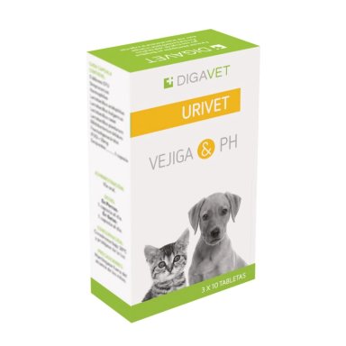 SUPLEMENTO PERROS GATOS DIGAVET 30 COMPRIMIDOS URIVET VEJIGA Y PH - 1