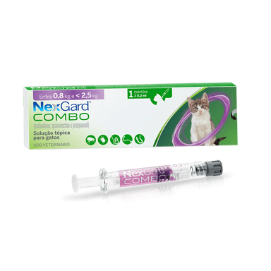 NEXGARD COMBO GATOS 1 COMP 0,8 A 2,5 KG - 2