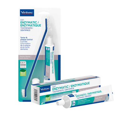 VIRBAC C.E.T. PASTA DENTAL ENZIMATICA CON CEPILLO - 1