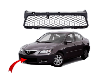 REJILLA DE PARACHOQUE CENTRAL MAZDA 3 2006-2007-2008-2009 - 2