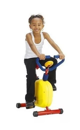 MÁQUINA BICICLETA ESTÁTICA JUGUETÓN YL7-0760 CAPACIDAD 30 KG - 2