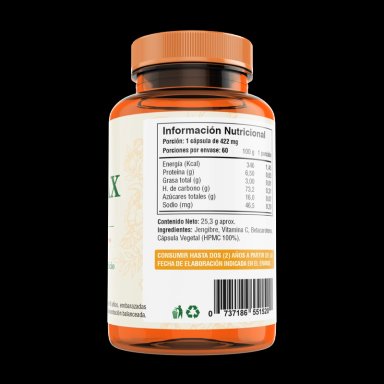 PACK 2 FRASCOS SUPLEMENTO ALIMENTICIO FUENTE VITAL JENGI MAX CAPSULAS DURAS 60 UN C/U - 2