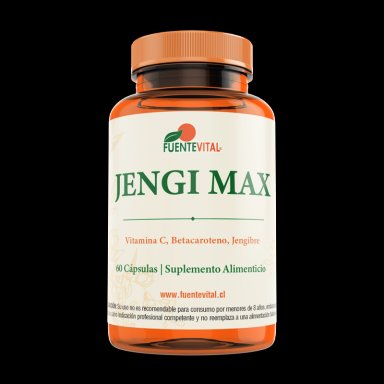 PACK 2 FRASCOS SUPLEMENTO ALIMENTICIO FUENTE VITAL JENGI MAX CAPSULAS DURAS 60 UN C/U - 4