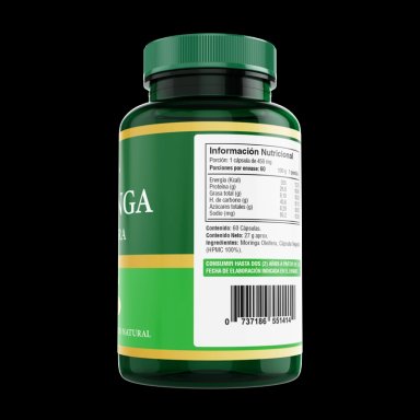 PACK 2 FRASCOS SUPLEMENTO ALIMENTICIO FUENTE VITAL MORINGA %100 PURA CAPSULAS DURAS 60 UN C/U - 2