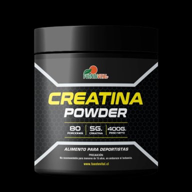 CREATINA MONOHIDRATADA POLVO EN POTE DE 400 GRAMOS FUENTE VITAL - 2