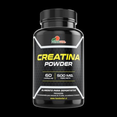 PACK DE 2 CREATINA MONOHIDRATADA CAPSULA DURA 2 FRASCOS POR 60 CAPSULAS C/U FUENTE VITAL - 2