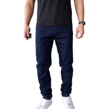 JEANS SLIM FIT MOSAICO ELASTICADOS HOMBRE - AZUL MARINO - 48 - 2