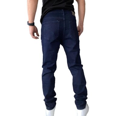 JEANS SLIM FIT MOSAICO ELASTICADOS HOMBRE - AZUL MARINO - 48 - 4