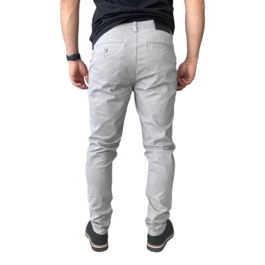 PANTALON ELASTICADOS SLIM FIT GABARDINA GRIS HOMBRE - 42 - 8