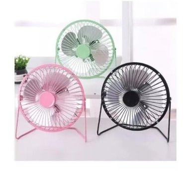 MINI VENTILADOR MESA ESCRITORIO PORTATIL CARGA CON USB - 1