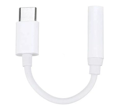 ADAPTADOR CONECTOR TIPO C - JACK 3.5MM (AUDÍFONOS) - 3