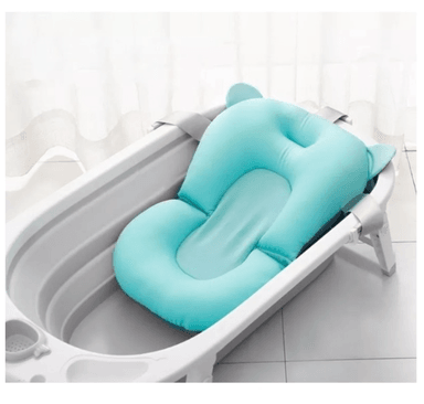 COJÍN MALLA HAMACA D BAÑO BAÑERA TINA BEBÉ TIPO ASIENTO AZUL - 3