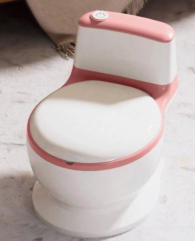 PELELA DE BEBÉ TIPO INODORO ASIENTO ACOLCHONADO SONIDO WC - 2
