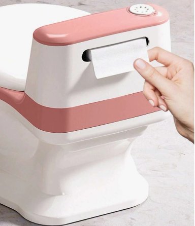 PELELA DE BEBÉ TIPO INODORO ASIENTO ACOLCHONADO SONIDO WC - 4