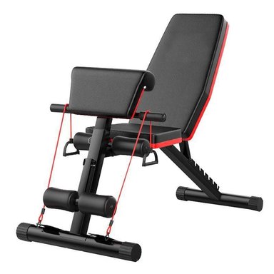 BANCA MAQUINA DE ABDOMINALES Y EJERCICIOS BANDAS ELASTICAS B - 1