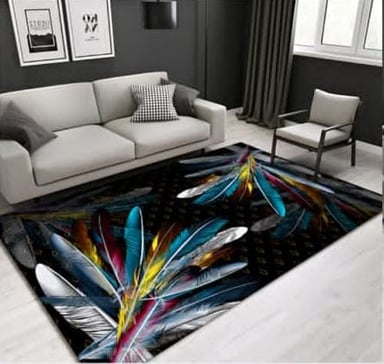 ALFOMBRA NORDICA EFECTO 3D FLEXIBLE 150*200 PLUMA - 1