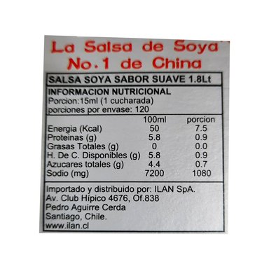 SALSA 1.8 L SOYA PEARL RIVER BRIDGE CLARA SUPERIOR - 2