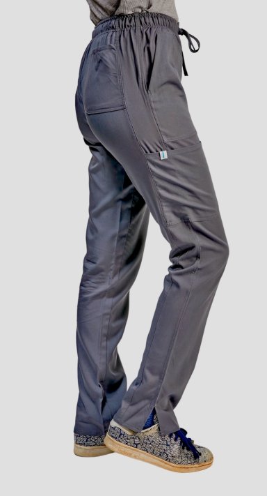 CONJUNTO POLERA Y PANTALON CLINICO GRIS OSCURO - 2