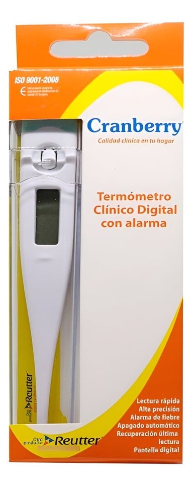 TERMOMETRO DIGITAL CRANBERRY AXILA CON ALARMA - 2
