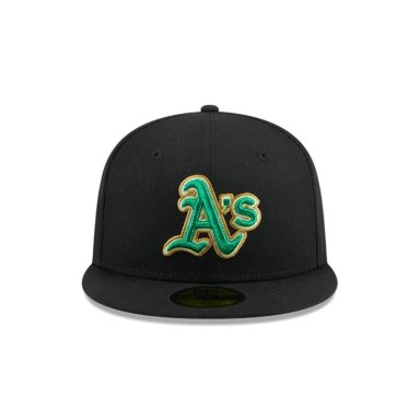 GORRA OAKLAND ATHLETICS MLB 59FIFTY METALLIC VERDE POP NEGRO - 3