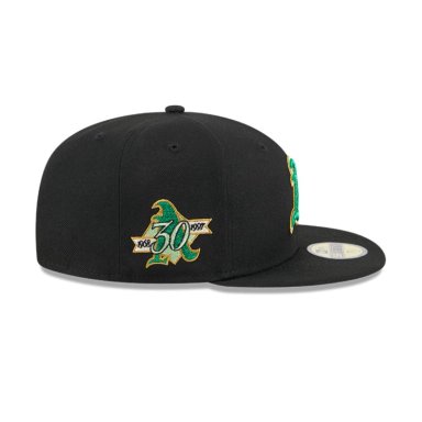GORRA OAKLAND ATHLETICS MLB 59FIFTY METALLIC VERDE POP NEGRO - 4