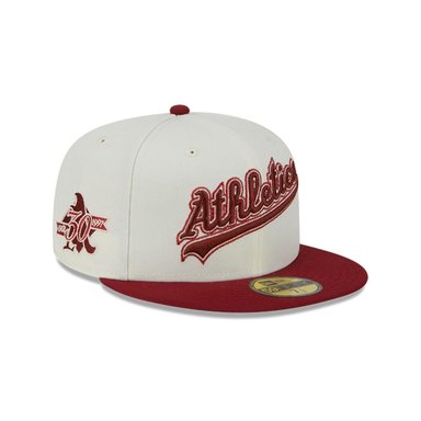 GORRA OAKLAND ATHLETICS MLB 59FIFTY WHITE NEW ERA - 1