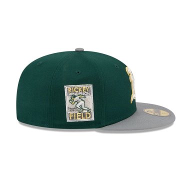 GORRA 59FIFTY MLB OAKLAND ATHLETICS GREEN STORM VERDE - 5