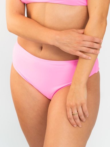 BIKINI MUJER DAIKIRI BIKINIS BOTTOM DE HIGH WAIST ROSA - 2