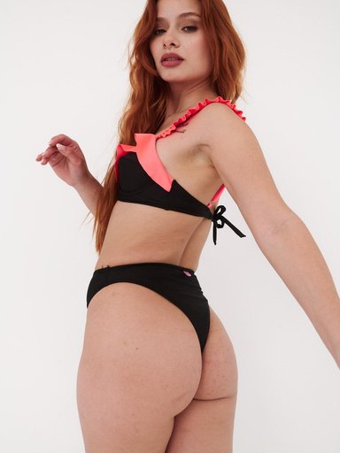 BIKINI MUJER DAIKIRI BIKINIS BOTTOM DE RAGLAN NEGRO - 4