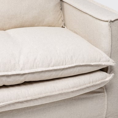SOFA PAGANI 190 LINO AMERICANO CRUDO - 2