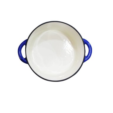 OLLA HIERRO FUNDIDO REDONDA AZUL 36X29X12.5 CM - 4