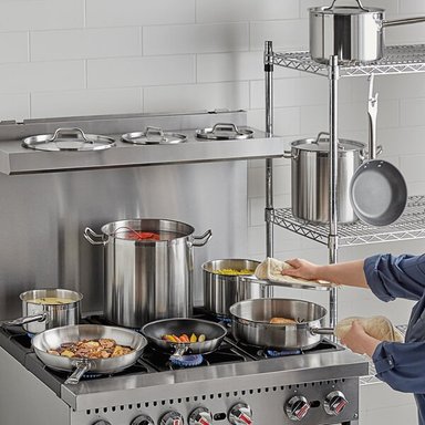 FONDO C/ TAPA ACERO INOX 50 LT. 40*40 CM - 2