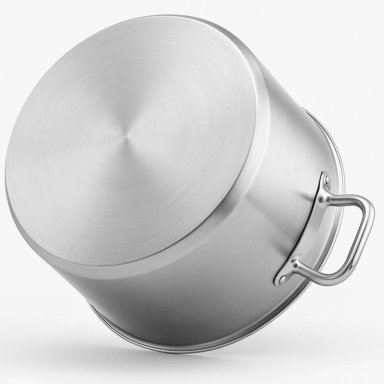 OLLA C/TAPA ACERO INOX FONDO DIFUSOR 23 LT - 4