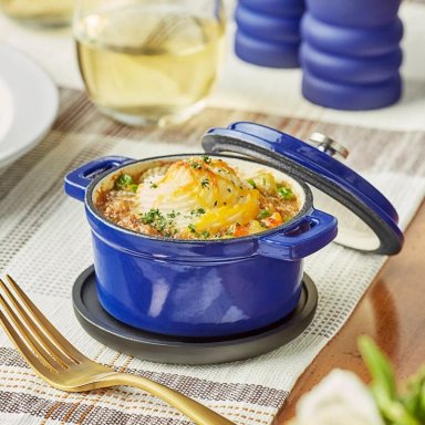 MINI OLLA DE HIERRO FUNDIDO AZUL 13X5CM - 3
